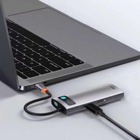 USB-хаб Baseus Metal Gleam Gray (CAHUB-CX0G) - фото 10