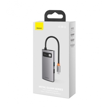 USB-хаб Baseus Metal Gleam Gray (CAHUB-CY0G) - фото 9