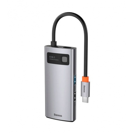 USB-хаб Baseus Metal Gleam Gray (CAHUB-CY0G) - фото 2