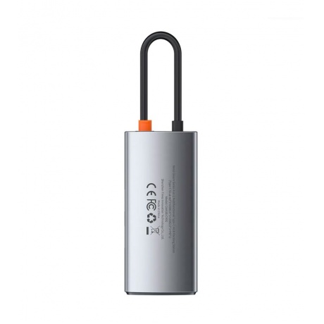 USB-хаб Baseus Metal Gleam Gray (CAHUB-CY0G) - фото 4