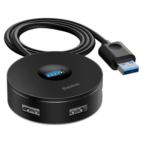 USB-хаб Baseus Round Box Black (CAHUB-F01) - фото 1