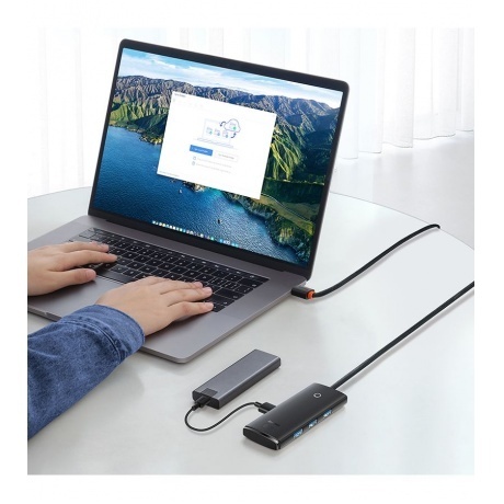 USB-хаб Baseus Lite Series Black (WKQX030101) - фото 7