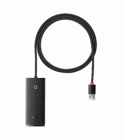 USB-хаб Baseus Lite Series Black (WKQX030101)