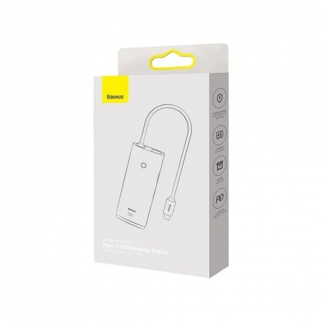 Хаб-адаптер Baseus Lite Series Black (WKQX040001) - фото 4