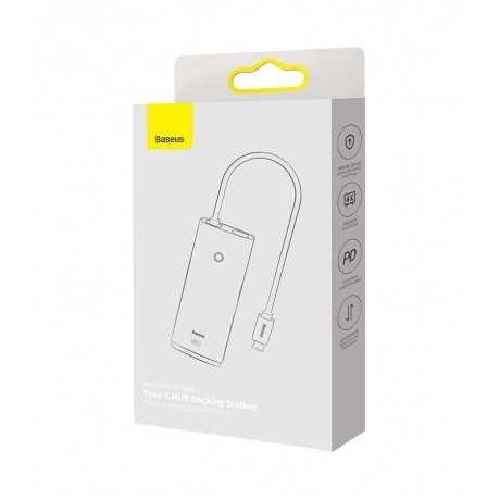 Хаб-адаптер Baseus Lite Series Black (WKQX050101) - фото 17