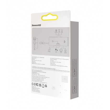 Хаб-адаптер Baseus Lite Series Black (WKQX050101) - фото 18