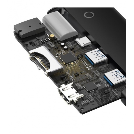 Хаб-адаптер Baseus Lite Series Black (WKQX050101) - фото 5