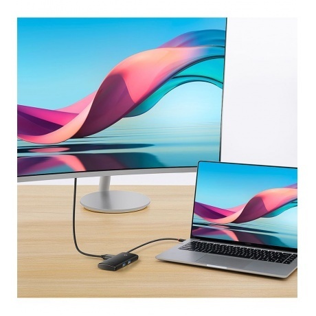 Хаб-адаптер Baseus Lite Series Black (WKQX050101) - фото 8