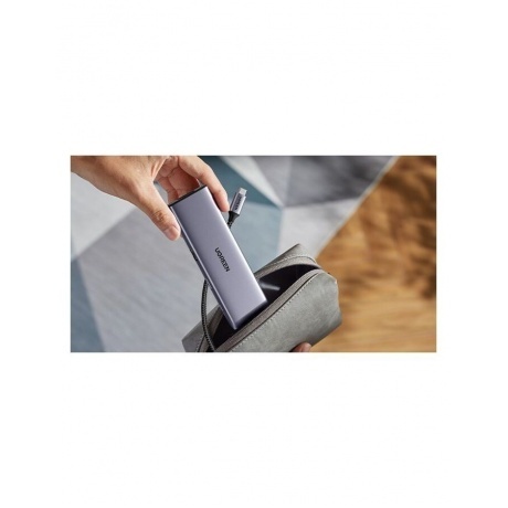 Хаб-адаптер UGREEN CM498-15601 Space Gray (15601) - фото 5