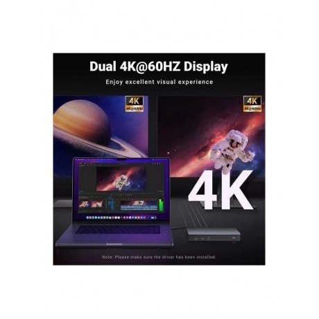 Хаб-адаптер UGREEN CM615-90912 (90912) - фото 7