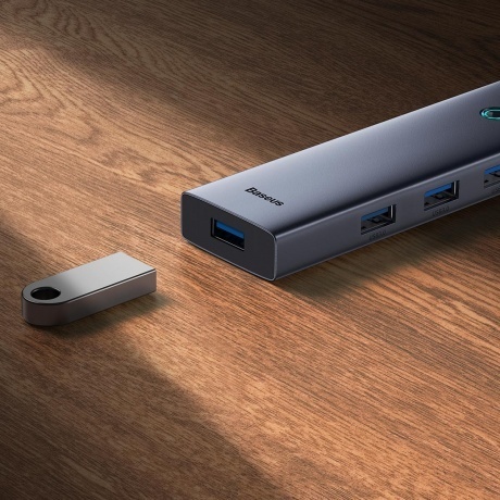 Хаб Baseus BS-OH108 Space Grey (B0005280A813-03) - фото 9