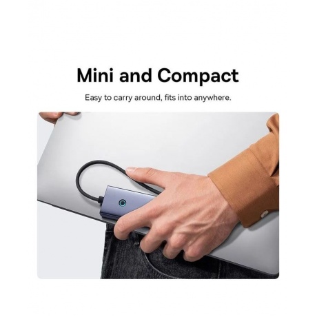 Хаб Baseus BS-OH150 Space Grey (B00052801811-00) - фото 5