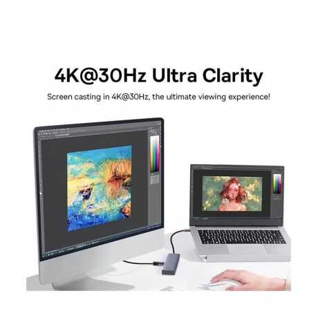 Хаб Baseus BS-OH150 Space Grey (B00052801811-00) - фото 6