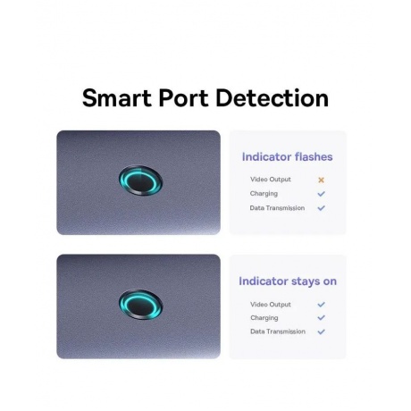 Хаб Baseus BS-OH150 Space Grey (B00052801811-00) - фото 8