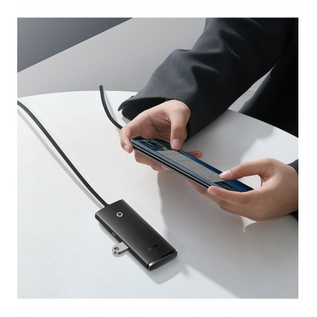 Хаб Baseus Lite Series Black (WKQX030201) - фото 8