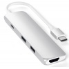USB адаптер Satechi Slim Aluminum Type-C Multi-Port Adapter with...