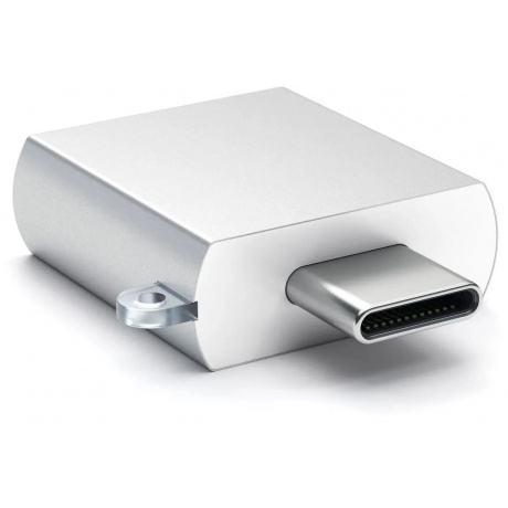 USB адаптер Satechi Type-C USB Adapter USB-C to USB 3.0. Цвет серебряный. - фото 2