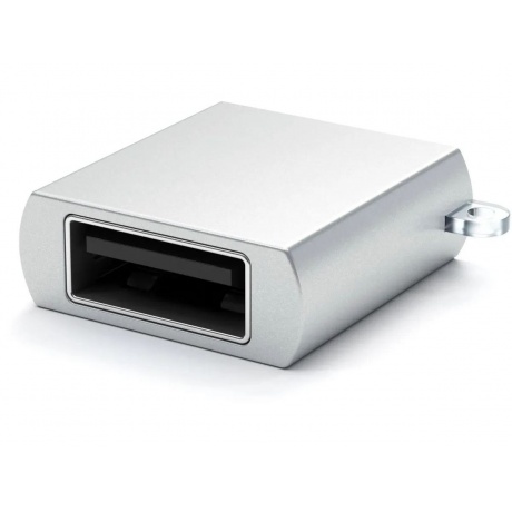 USB адаптер Satechi Type-C USB Adapter USB-C to USB 3.0. Цвет серебряный. - фото 5