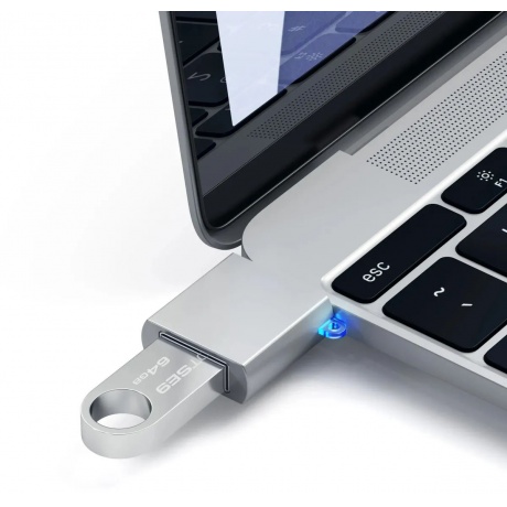 USB адаптер Satechi Type-C USB Adapter USB-C to USB 3.0. Цвет серебряный. - фото 6