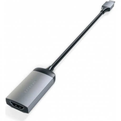 Адаптер Satechi Type-C to HDMI 4K 60HZ. Поддержка 4K/60Hz. Материал корпуса алюминий. Цвет серый космос. - фото 4