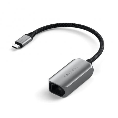 Адаптер Satechi USB-C 2.5 Gigabit Ethernet Adapter. Цвет: серый космос - фото 3