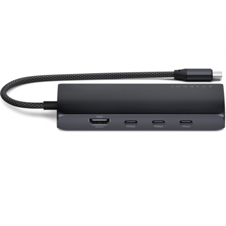 Адаптер Satechi USB-C Multiport Adapter 8K with Ethernet V3. Цвет: полуночный серый - фото 4