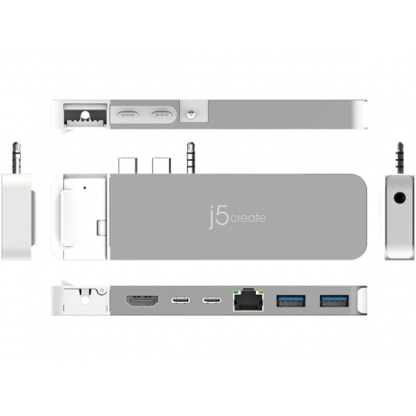 Хаб j5create 4K60 Pro USB4® Hub with MagSafe® Kit - фото 4