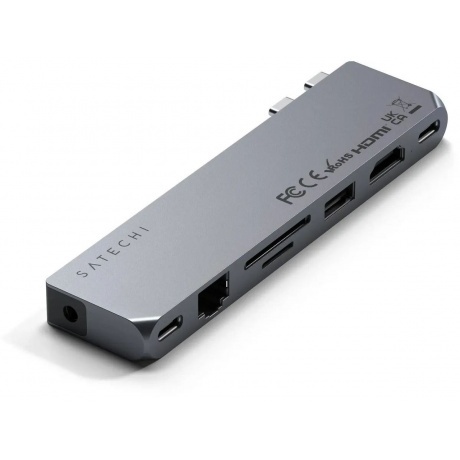 Хаб Satechi Pro Hub Max. Цвет - Серый космос. - фото 2