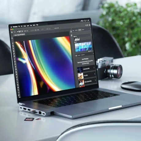 Хаб Satechi Pro Hub Max. Цвет - Серый космос. - фото 7