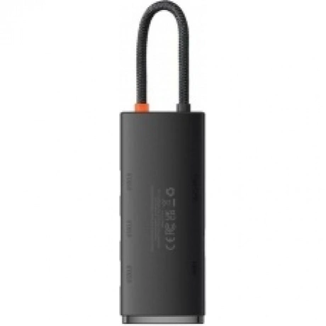 Хаб Baseus Lite Series 4-Port Type-C (Type-C to USB 3.0*4) 25cm Black (WKQX030301) - фото 2