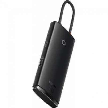 Хаб Baseus Lite Series 4-Port Type-C (Type-C to USB 3.0*4) 25cm Black (WKQX030301) - фото 3