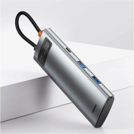 Док-станция Baseus Metal Gleam Gray (WKWG020113) - фото 5