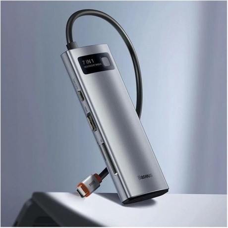 Док-станция Baseus Metal Gleam Gray (WKWG020113) - фото 7