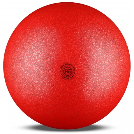 Мяч для художественной гимнастики силикон AMAYA GALAXI 410 г, 350630, Красный, 20 см - фото 1