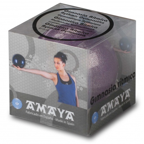 Мяч для художественной гимнастики силикон AMAYA GALAXI 410 г, 350630, Красный, 20 см - фото 2