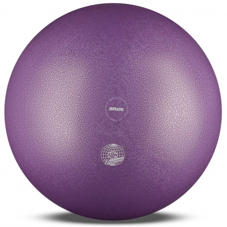 Мяч для художественной гимнастики силикон AMAYA GALAXI 410 г, 350630, Фиолетовый, 20 см - фото 1
