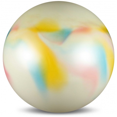 Мяч для художественной гимнастики силикон 300 г, AB2803C, Радуга, 15 см - фото 2