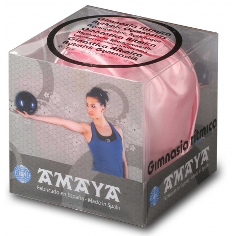 Мяч для художественной гимнастики силикон AMAYA GALAXI 410 г, 350630, Бирюзовый, 20 см - фото 2