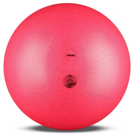 Мяч для художественной гимнастики силикон AMAYA GALAXI 410 г, 350630, Фуксия, 20 см - фото 1