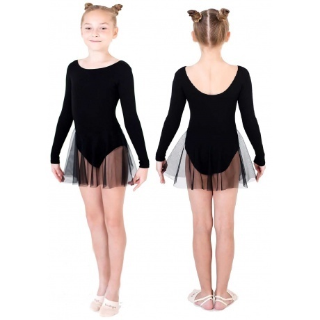 Купальник гимнастический хб с Юбочкой INDIGO SM-222 Черный 26 170₽