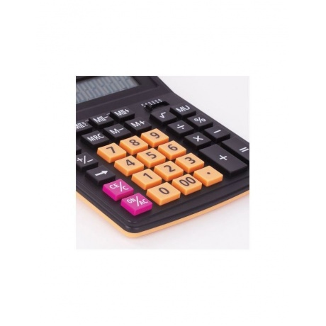Калькулятор настольный STAFF PLUS  STF-333-BKRG (200x154мм) 12 разрядов, ЧЕРНО-ОРАНЖЕВЫЙ, 250460 - фото 7