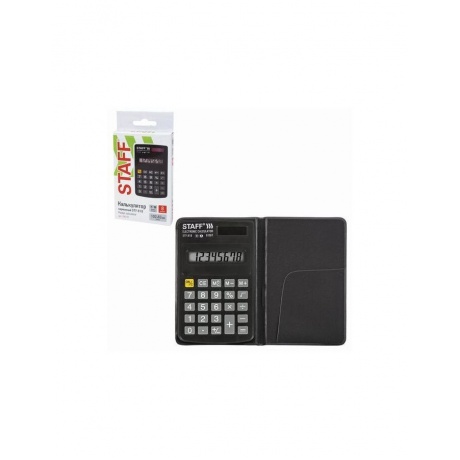 Калькулятор карманный STAFF STF-818 (102х62мм), 8 разрядов, двойное питание, 250142 - фото 12