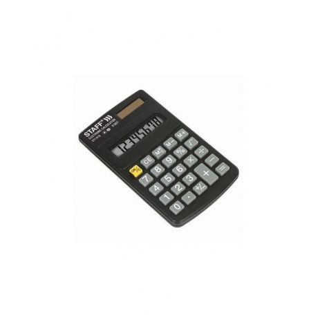 Калькулятор карманный STAFF STF-818 (102х62мм), 8 разрядов, двойное питание, 250142 - фото 2