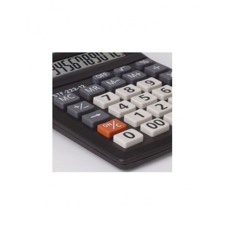 Калькулятор настольный STAFF PLUS STF-222, КОМПАКТНЫЙ (138x103мм), 12 разрядов, двойн.питание,250420 - фото 6