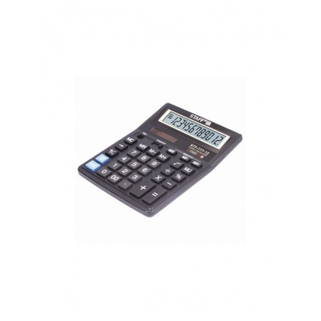 Калькулятор настольный STAFF STF-777, 12 разрядов, двойное питание, 210x165мм, ЧЕРНЫЙ - фото 4