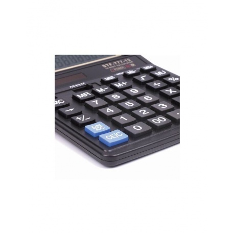 Калькулятор настольный STAFF STF-777, 12 разрядов, двойное питание, 210x165мм, ЧЕРНЫЙ - фото 7