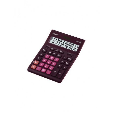 Калькулятор настольный CASIO GR-12С-WR (210х155мм), 12 разрядов, двойное питание, БОРДОВЫЙ - фото 2