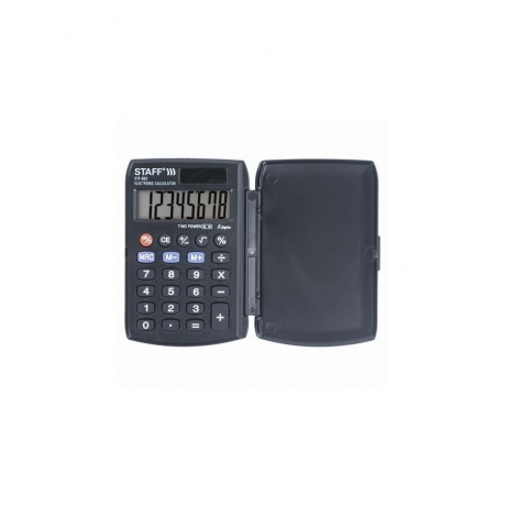 Калькулятор карманный STAFF STF-883 (95х62мм), 8 разрядов, двойное питание, 250196 - фото 11