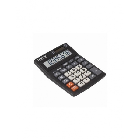 Калькулятор настольный STAFF PLUS STF-222, КОМПАКТНЫЙ (138x103мм), 8 разрядов, двойн.питание, 250418 - фото 4