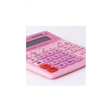 Калькулятор настольный STAFF STF-888-12-PK (200х150мм) 12 разрядов, двойное питание, РОЗОВЫЙ, 250452 - фото 8